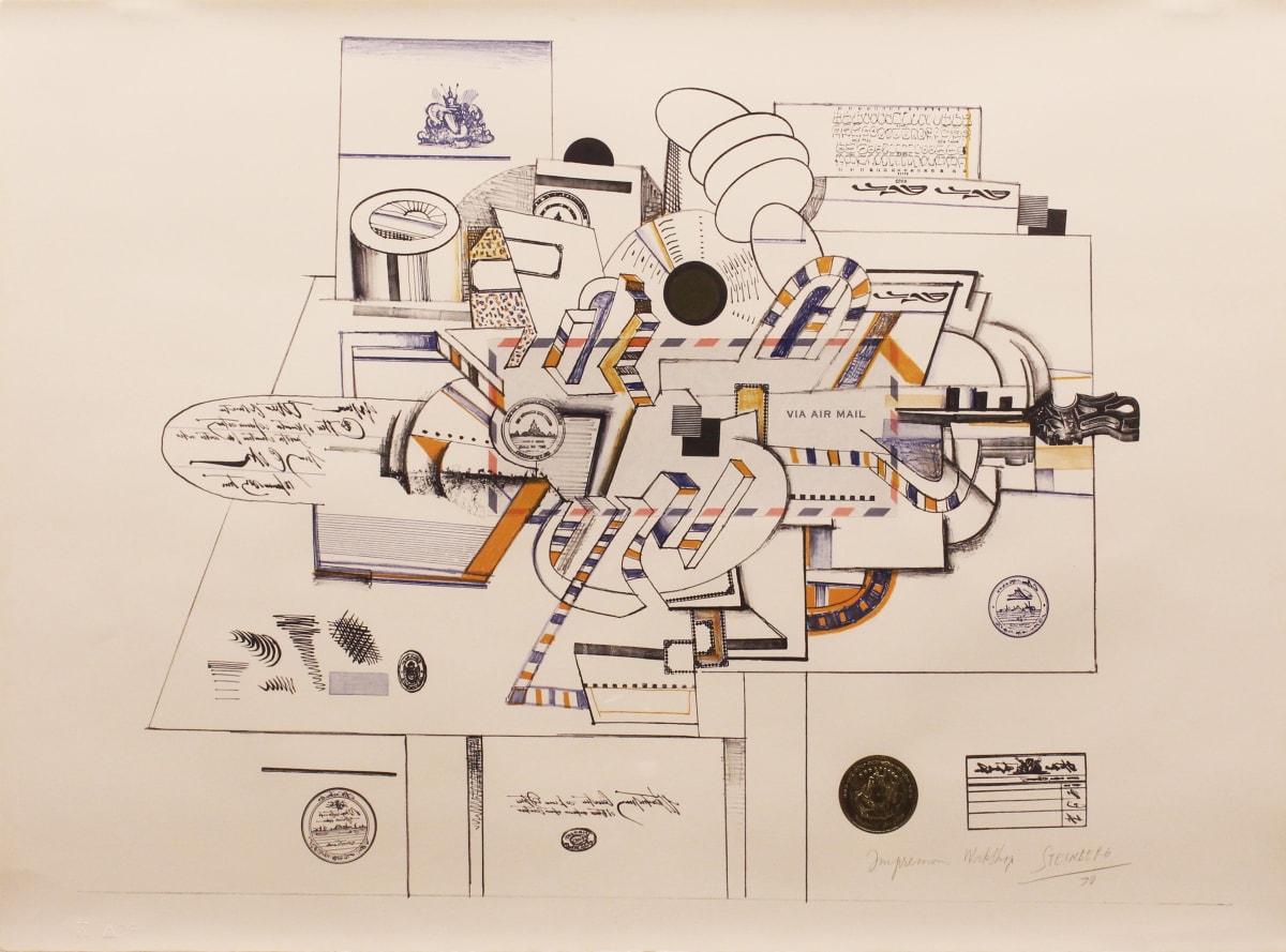 Via Air Mail by Saul Steinberg 