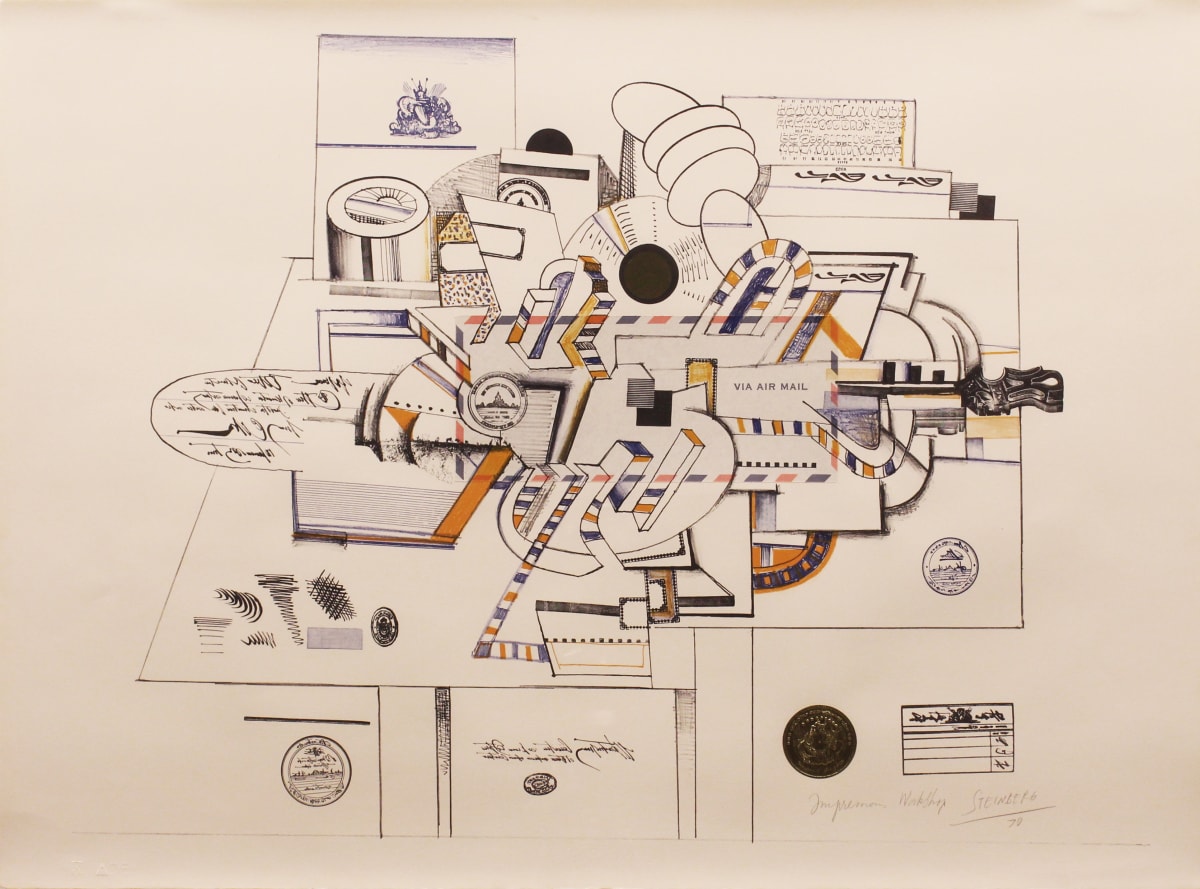 Via Air Mail by Saul Steinberg, Image 1.