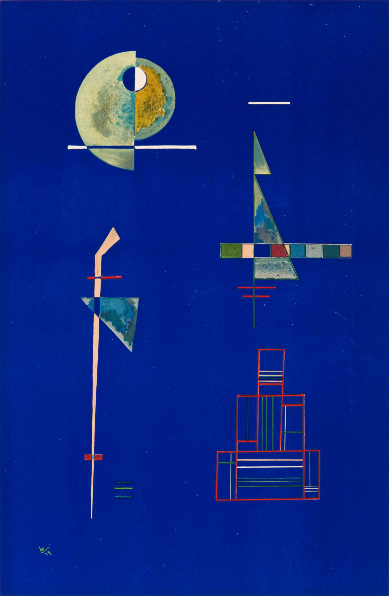 Composition Bleu by Wassily Kandinsky 