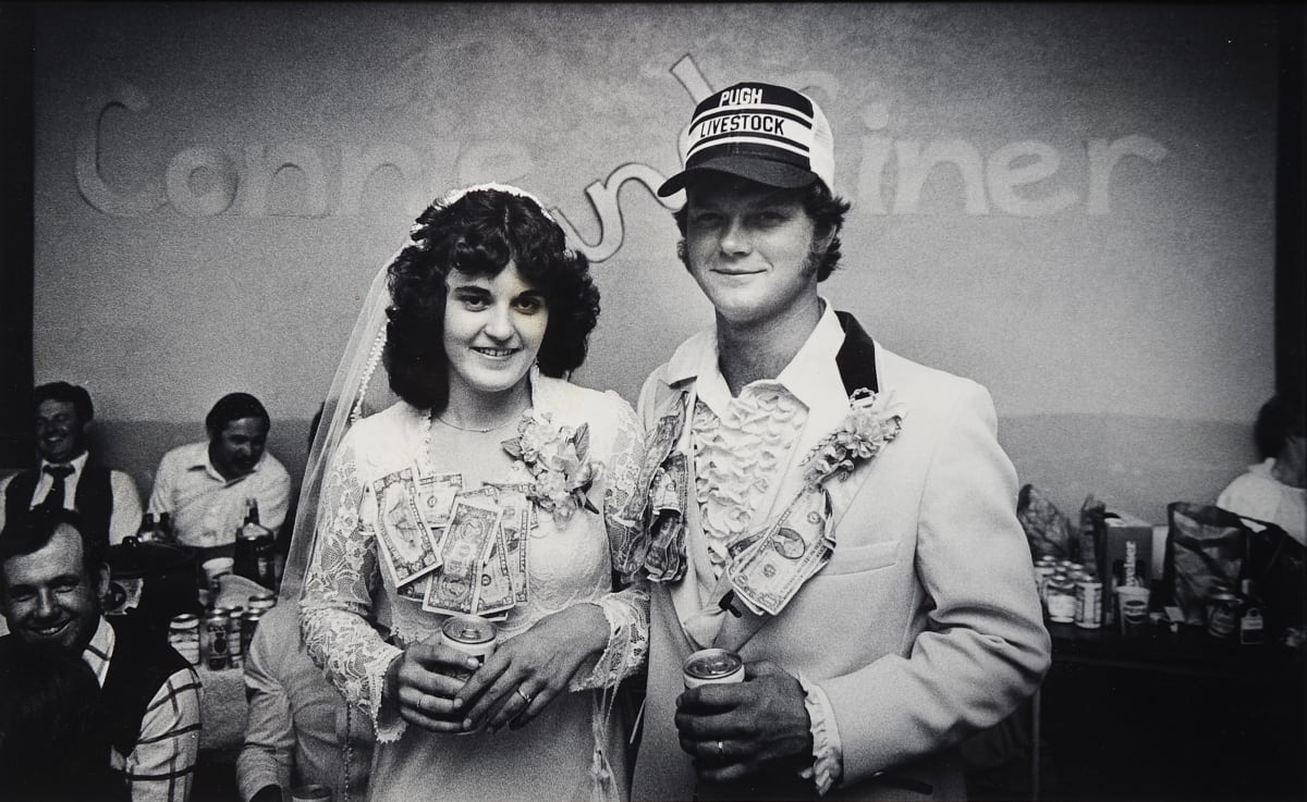 Connie & Einer Schon at their wedding dance at The Hall by Jim Richardson 