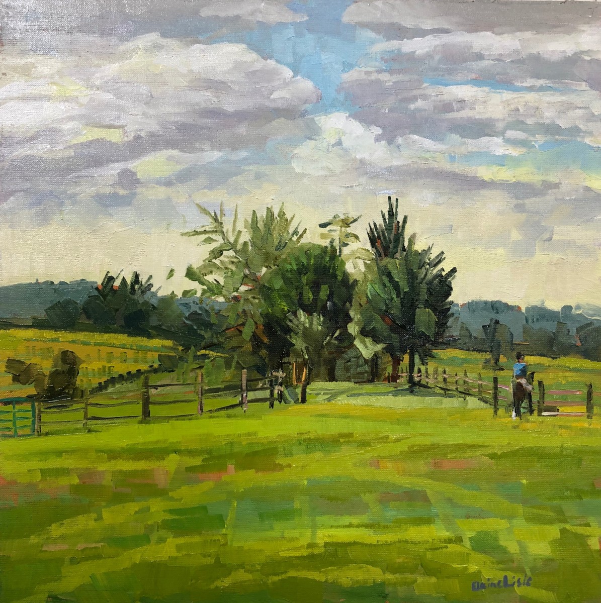 Morning Ride by Elaine Lisle 