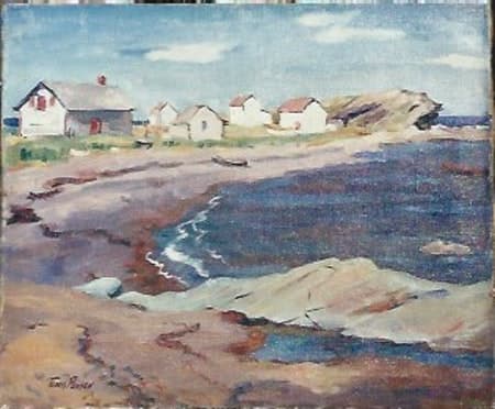 Rocky Coastal Scene by Tunis Ponsen 