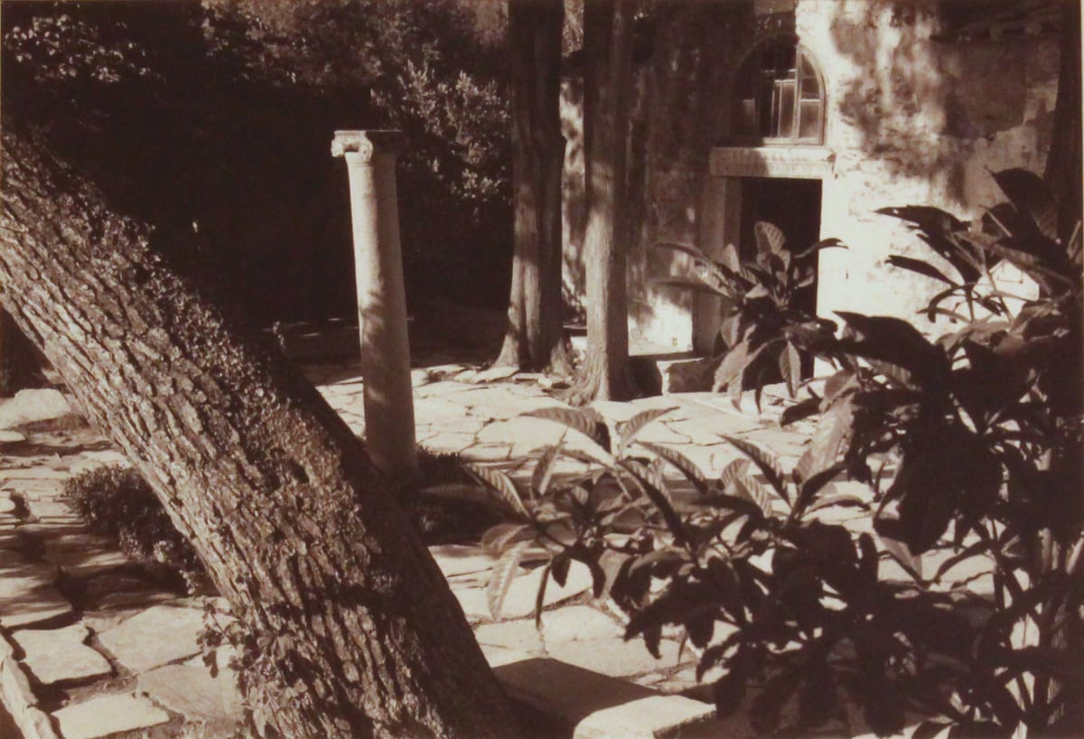 Monastery Courtyard, Mt. Hymettos, Greece by Roger Manley 