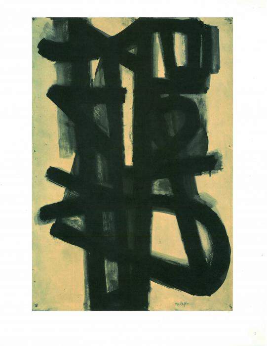 Untitled by Pierre Soulages, Image 1.