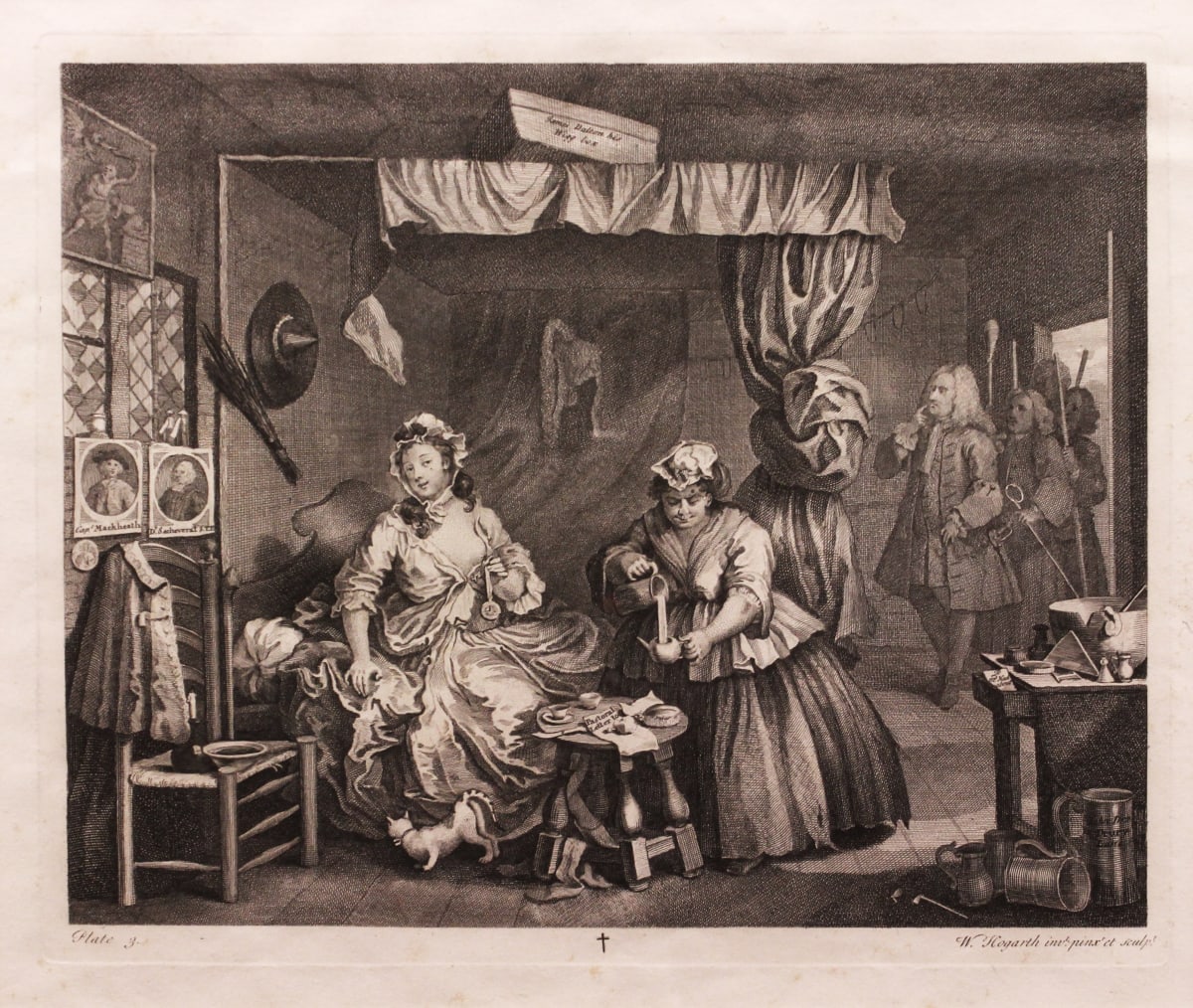 A Harlot's Progress, Plate 3 by William Hogarth, Image 1.