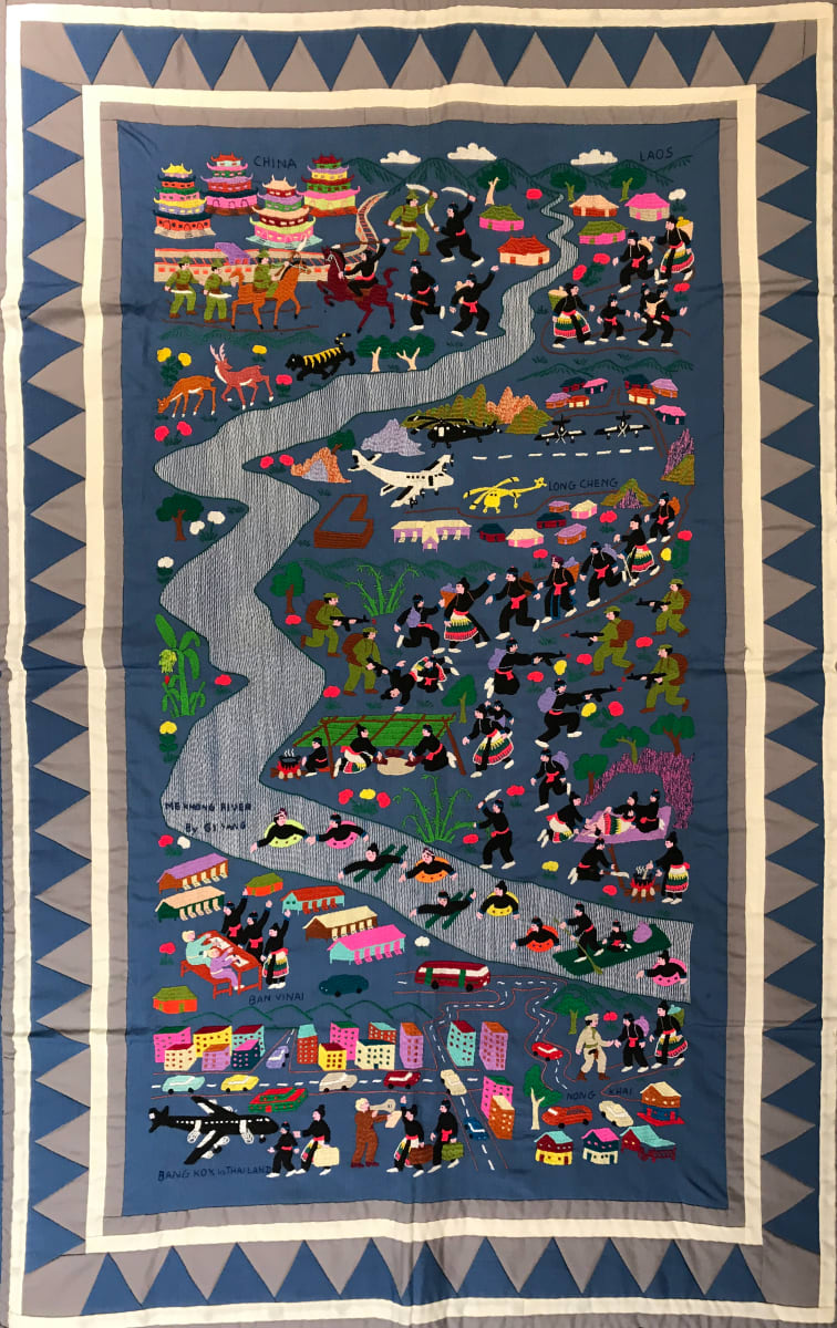 Laotian Hmong Story Cloth by Unknown 