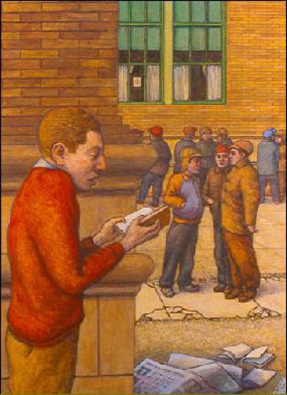 Hide and Seek #8: Boy Reading by Leopold Segedin, Image 1.