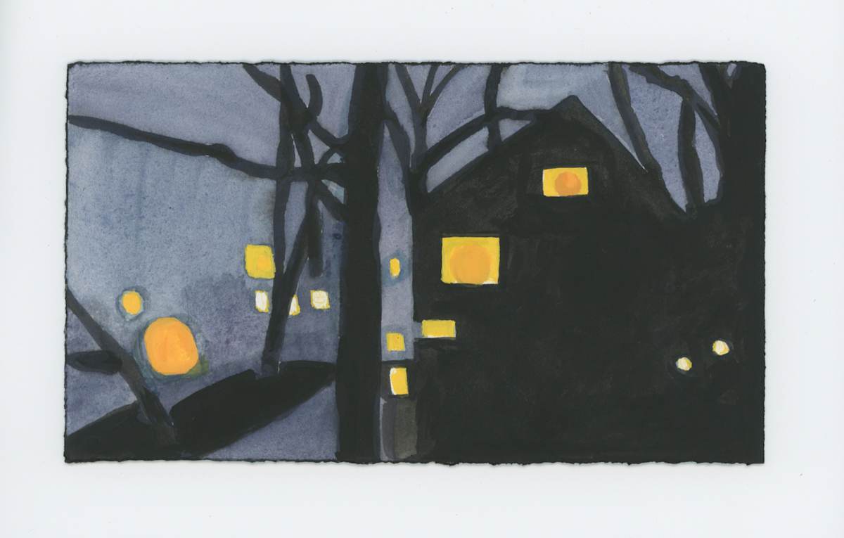 Twirly Branches and Lights, #1830, Image 1.