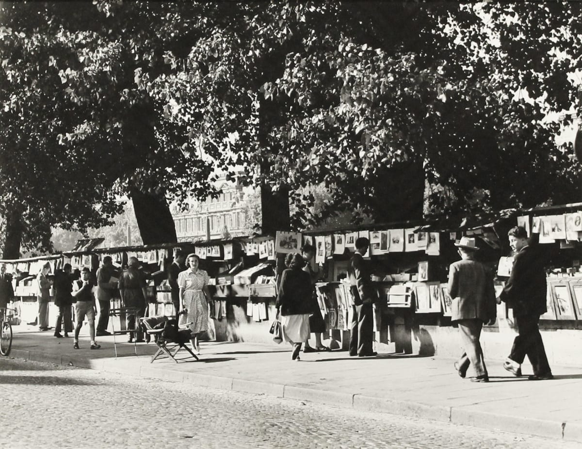 Bookstalls on The Quai Grands Augustins by Todd Webb 