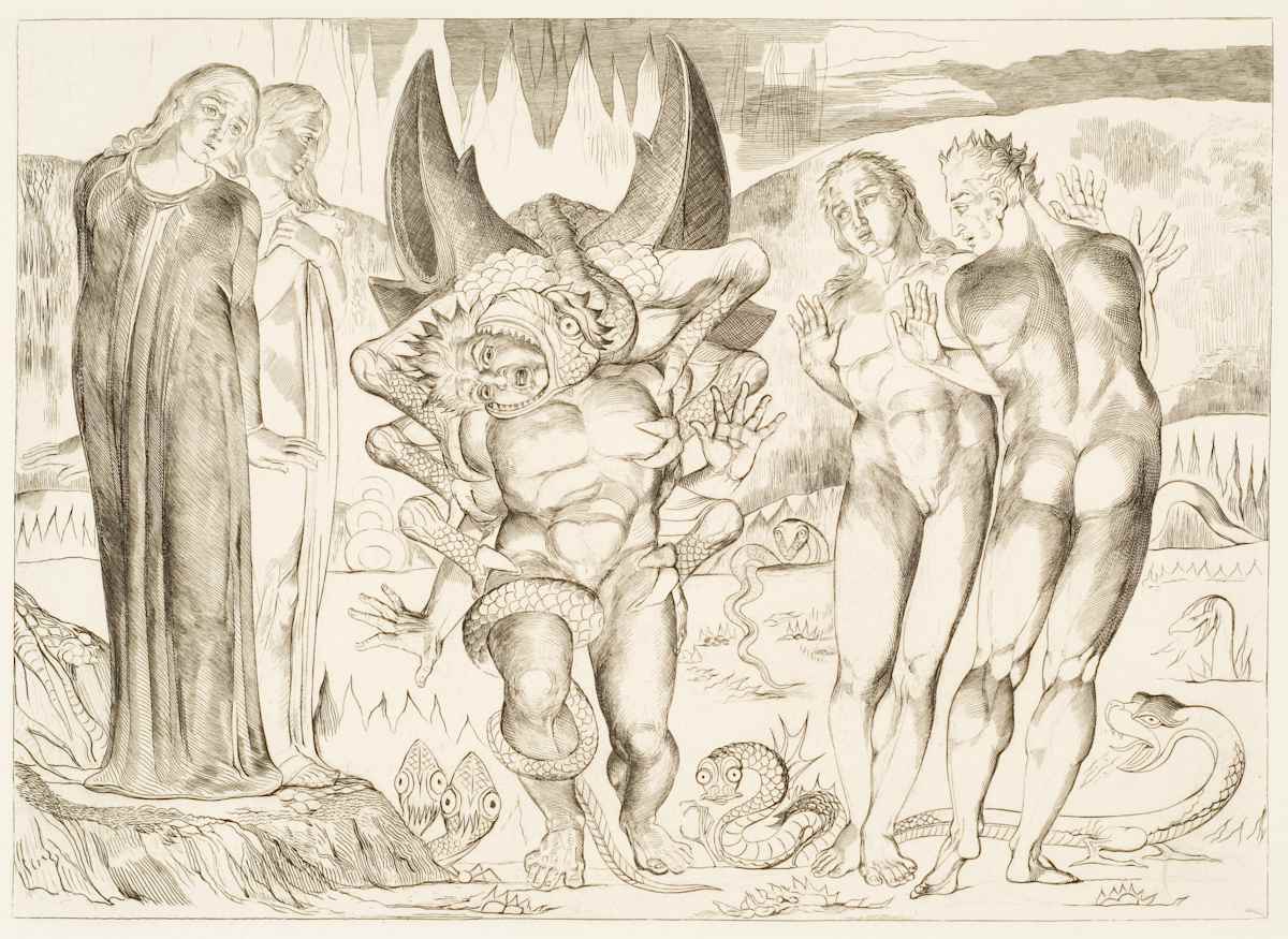 Divine Comedy by William Blake, Image 1.