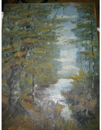 Woodland River Scene by Tunis Ponsen, Image 1.