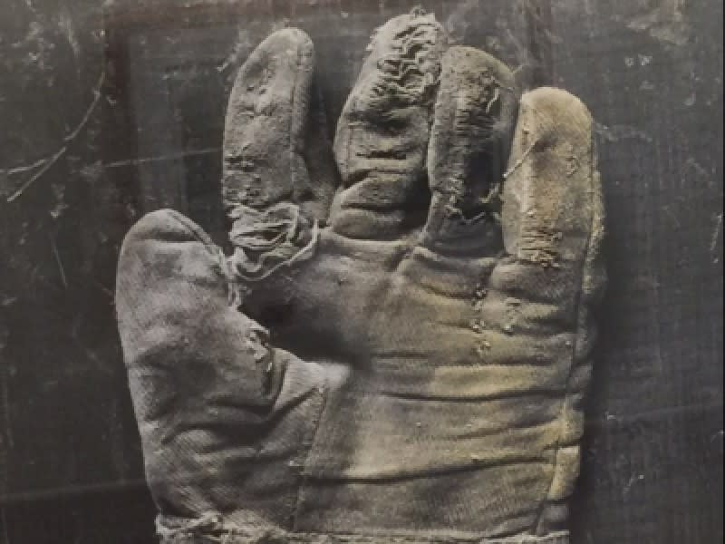 Railroad Glove on Panel, Left Hand Cloth by Michael Farrell 