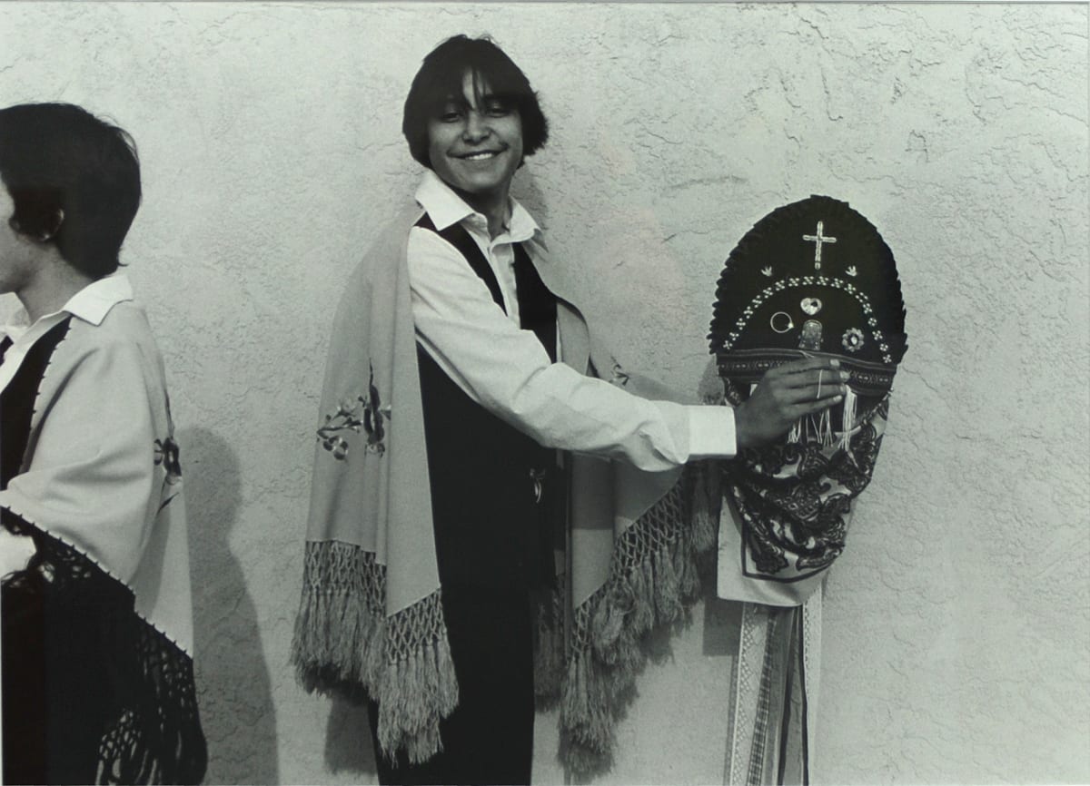 Young Dancer Displaying Head Dress by Douglas Kent Hall 