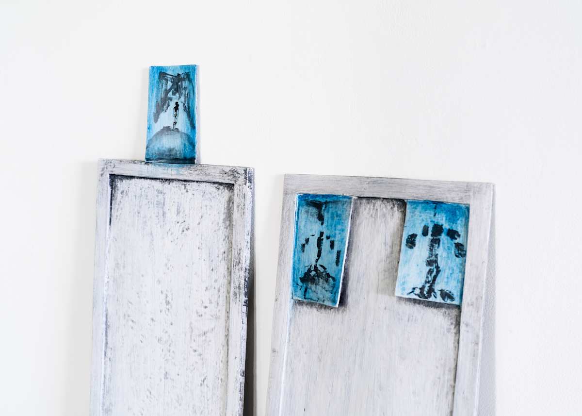 wall mirrors with pictures by Duncan Hewitt 