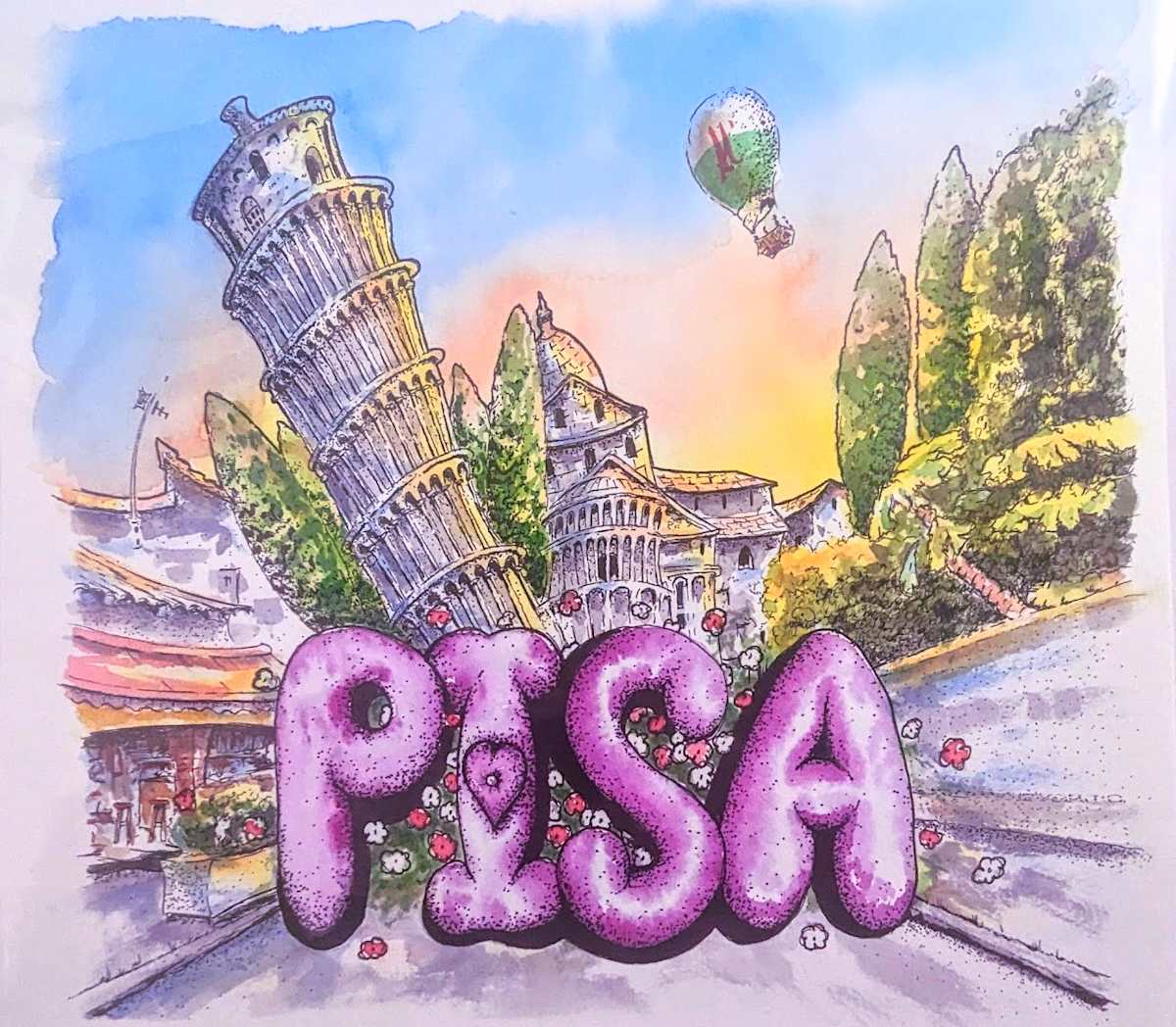 Love Pisa by Al Warner  Image: This artwork will be available to purchase soon.
Updated June 18th 2025