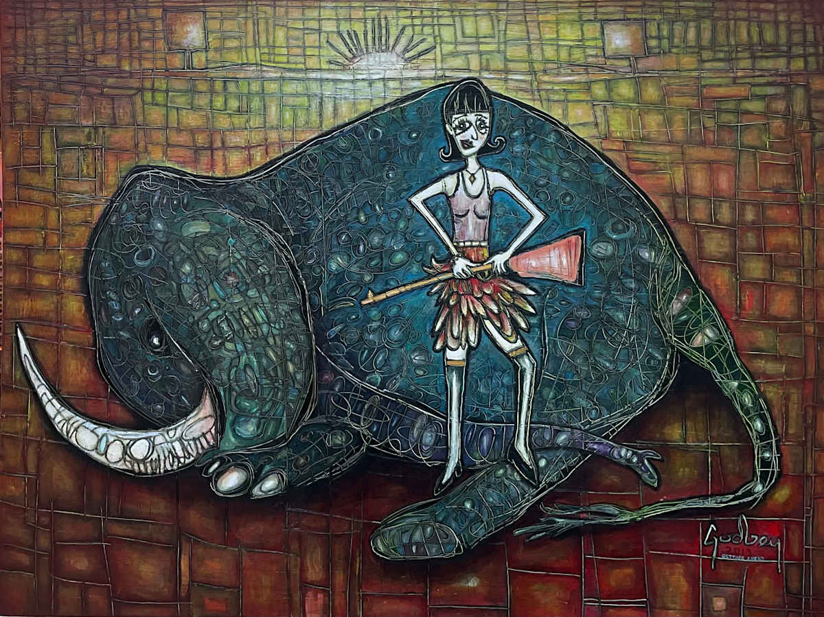 Getting Ahead by Matthew Godbey  Image: A woman does what’s necessary to compete with men in the modern world, even if it means playing their game.