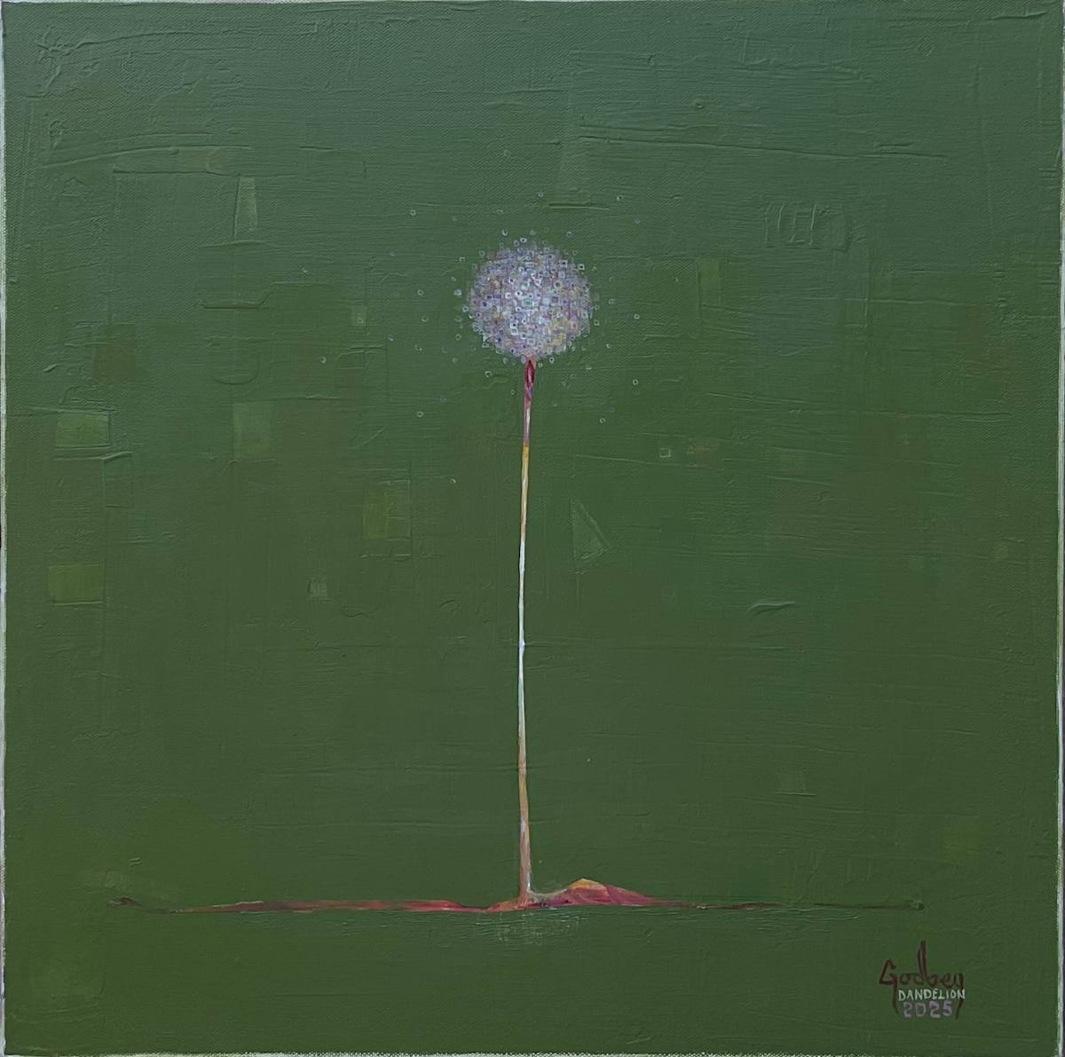 Dandelion by Matthew Godbey  Image: Inspired by Courtney at our New Years Eve Art Party.