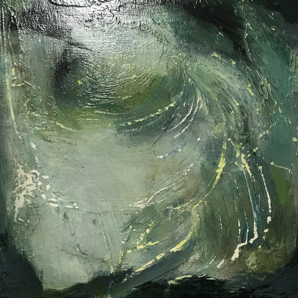 Choppy Above by Lorraine Udell  Image: Underwater swim #4 looking up from a place of calm
