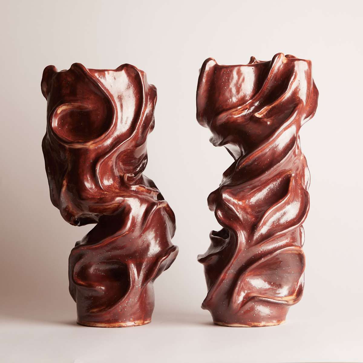 Twin Red Vessel by Mohamed Ouedraogo 