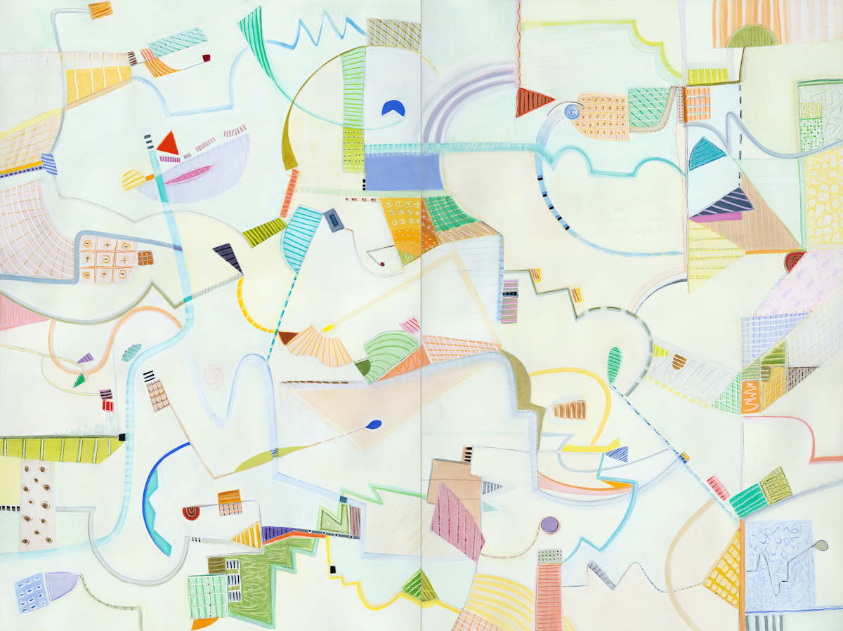 Thrum by Christine Walker  Image: From "Comings & Goings in Joy & Light," a diptych