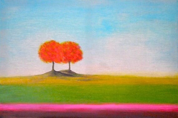 Is It Cloudy or Bright?  Original Canvas by Vanessa Katz 