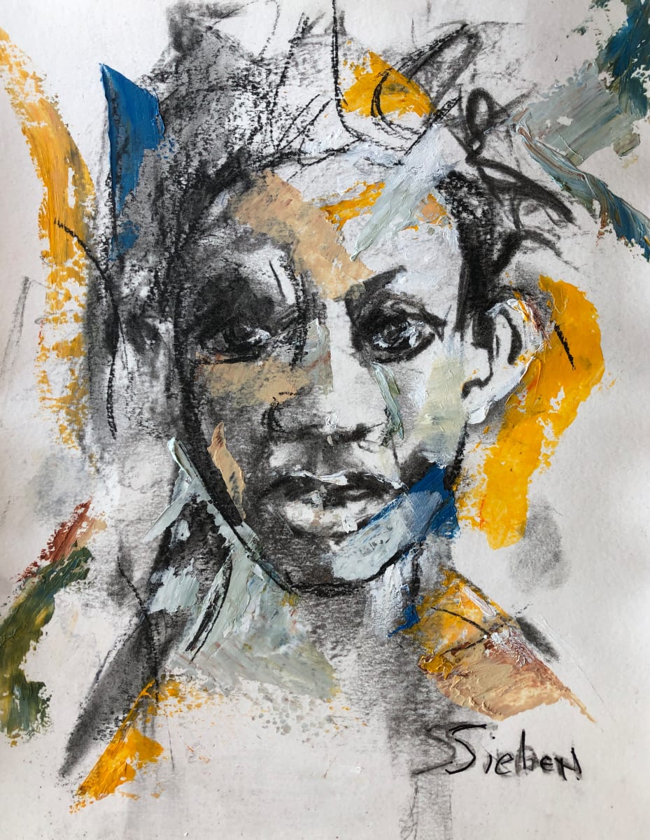 Are We Having Fun by sharon sieben  Image: Cheerful face invites the view to join in the fun.   14 " by 11"