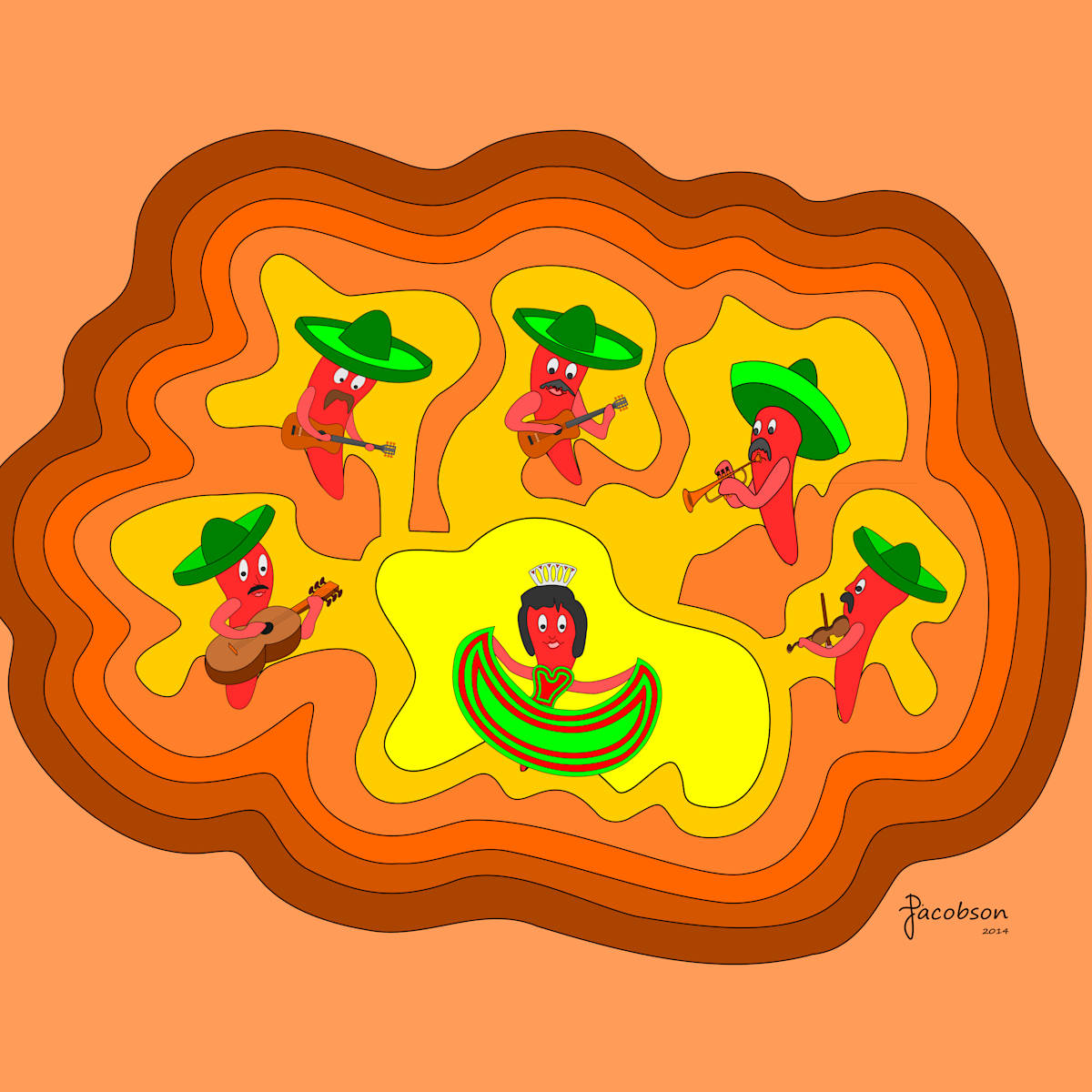 Jalapeno Mariache Band by David Jacobson, Image 1.