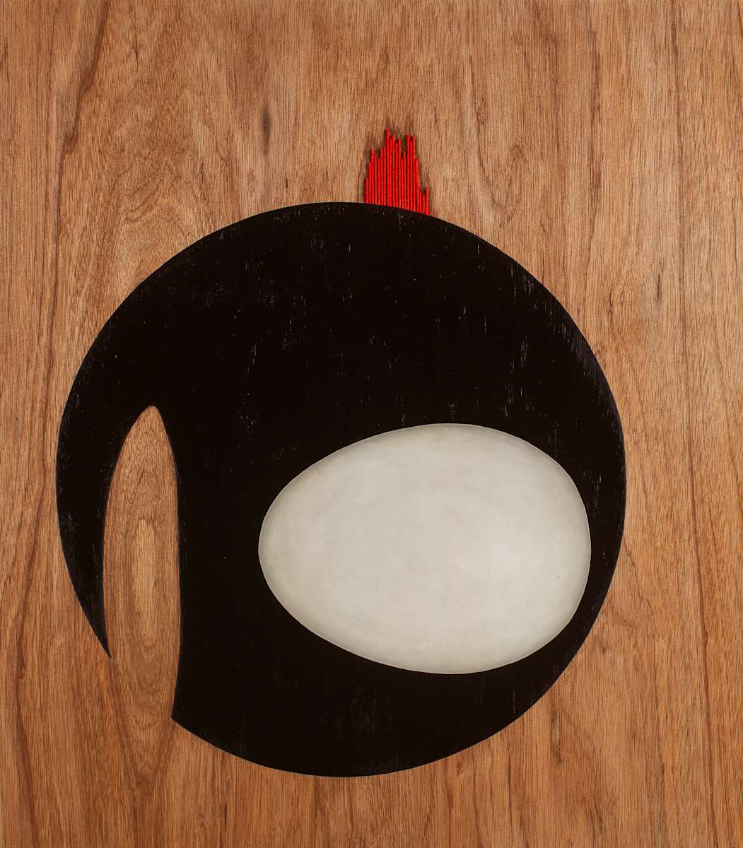 Planet Dryocopus Pileatus (pileated woodpecker) by Arminée Chahbazian 