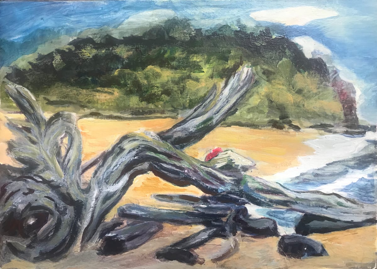 116- Beach Bones- Yachats Driftwood by Katy Cauker  Image: Unframed - Shipping Available Plus $10 in US.