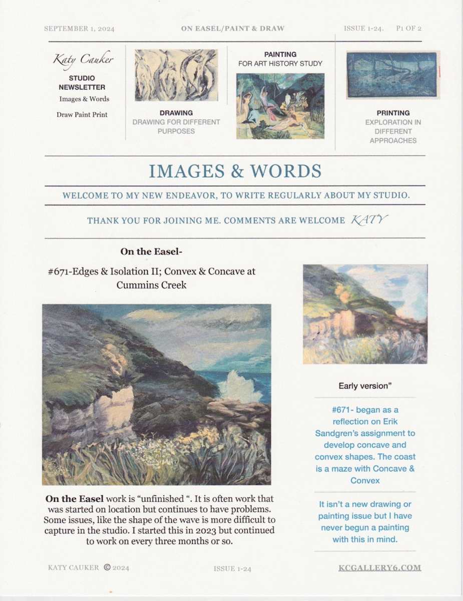 Images & Words 1p1 - Welcome - September 1, 2024 On the Easel by Katy Cauker, Image 2.