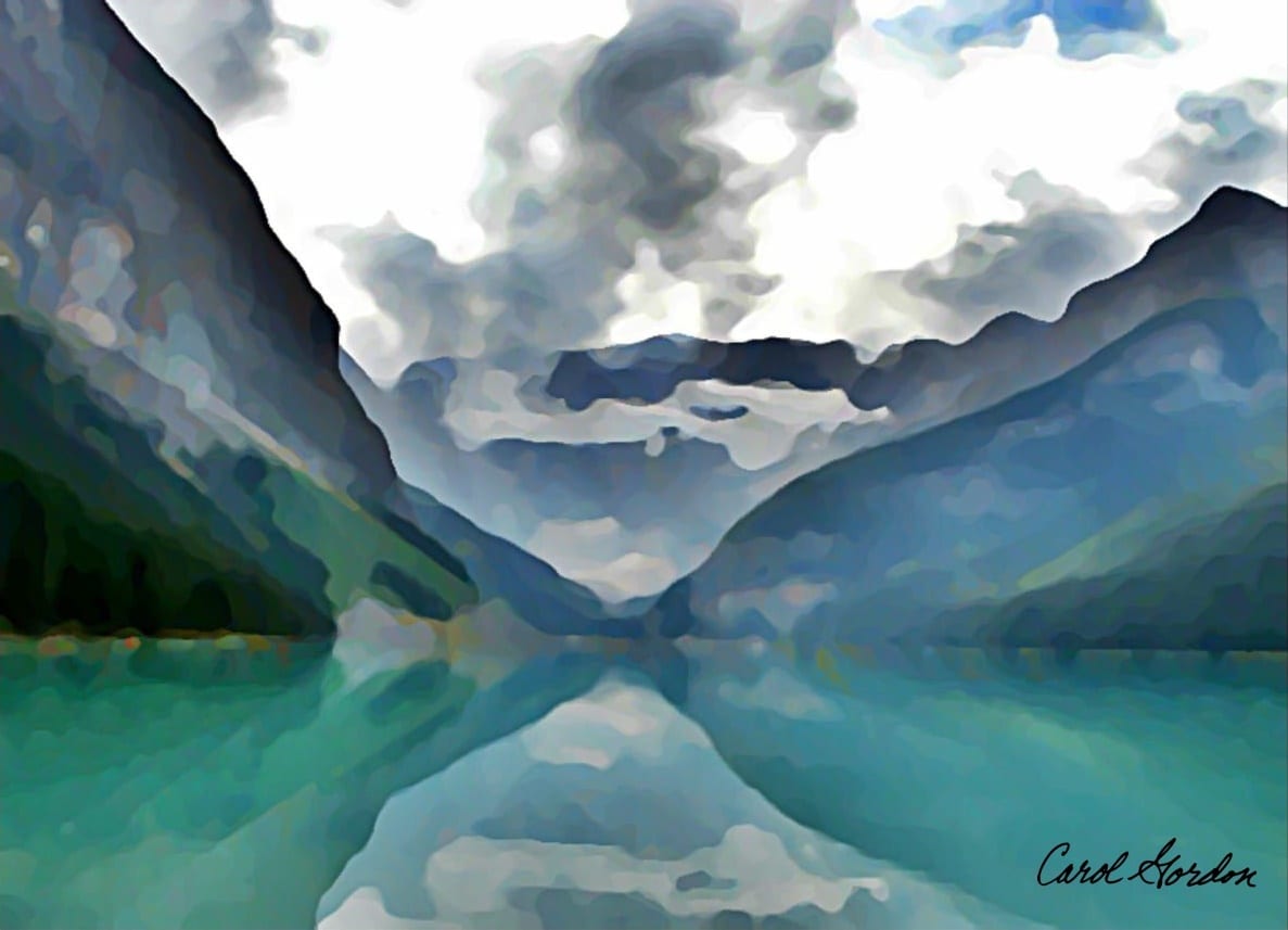 Lake Louise - Acrylic #12 by Carol Gordon