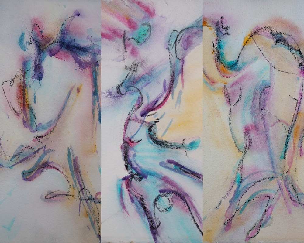 Mythical Pony Triptych by Carol Gordon, Image 2.