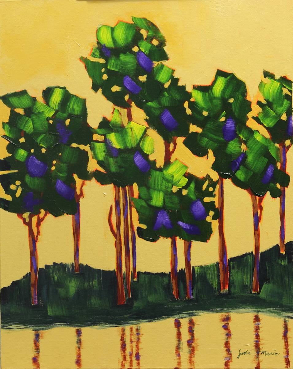 Reflected Trees II by Judi Marie, Image 1.