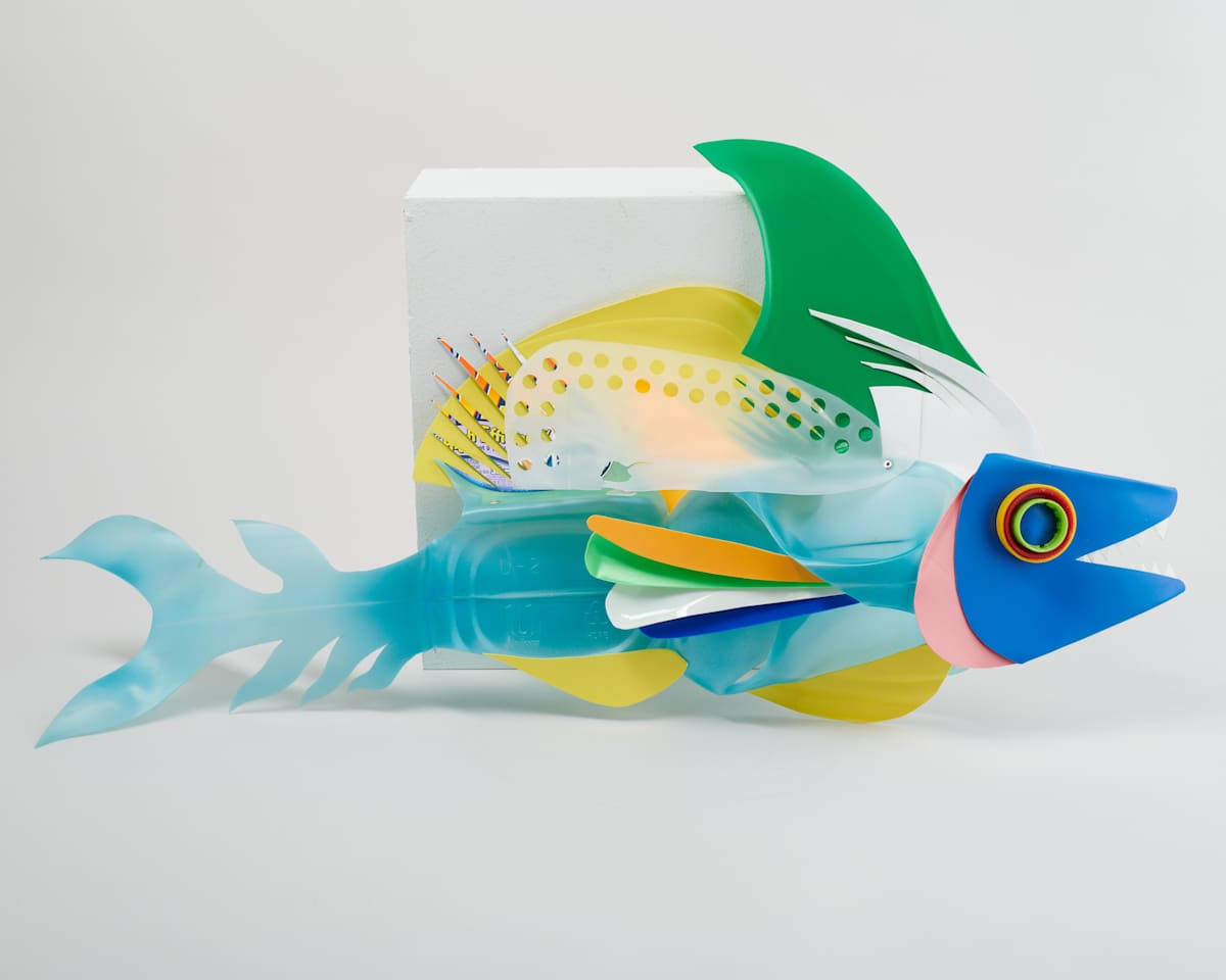 Fancy-Fin Reef Feeder, Plastiquarium piece #55 by David Edgar  Image: Photo credit: Alexis Oltmer