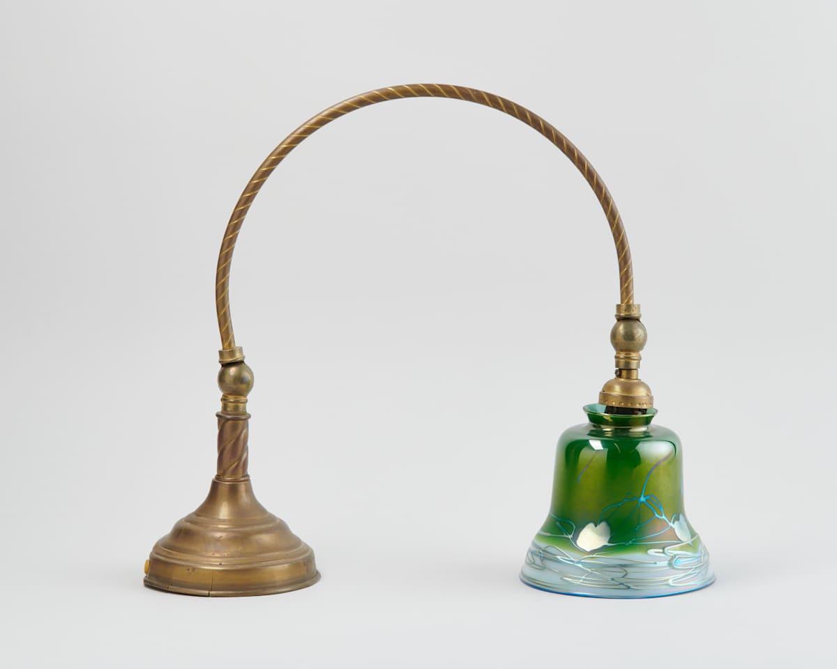 Green Desk Lamp and Shade by Larcomb & Wicht  Image: Photo credit: Alexis Oltmer