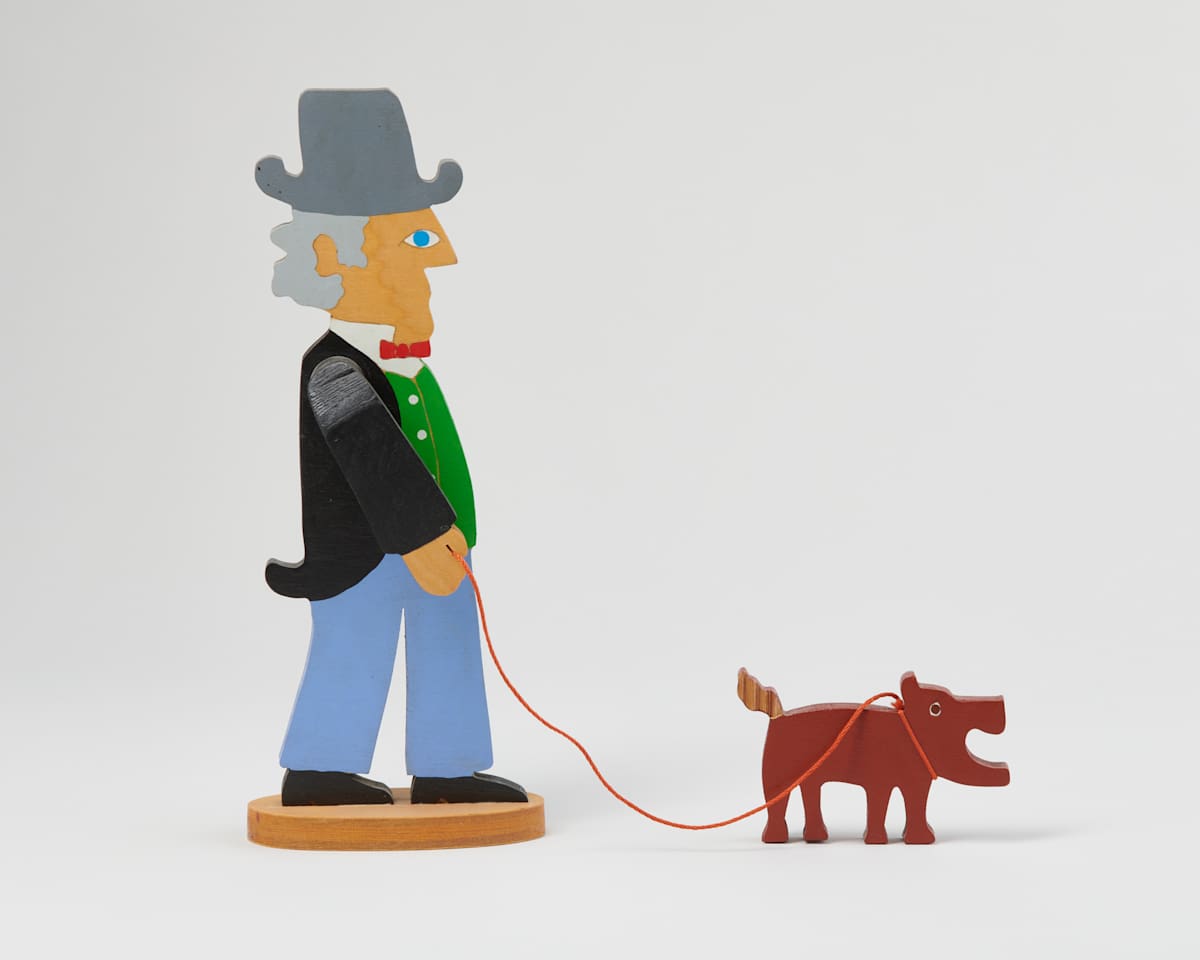 Man Walking Dog by William Accorsi  Image: Photo credit: Alexis Oltmer