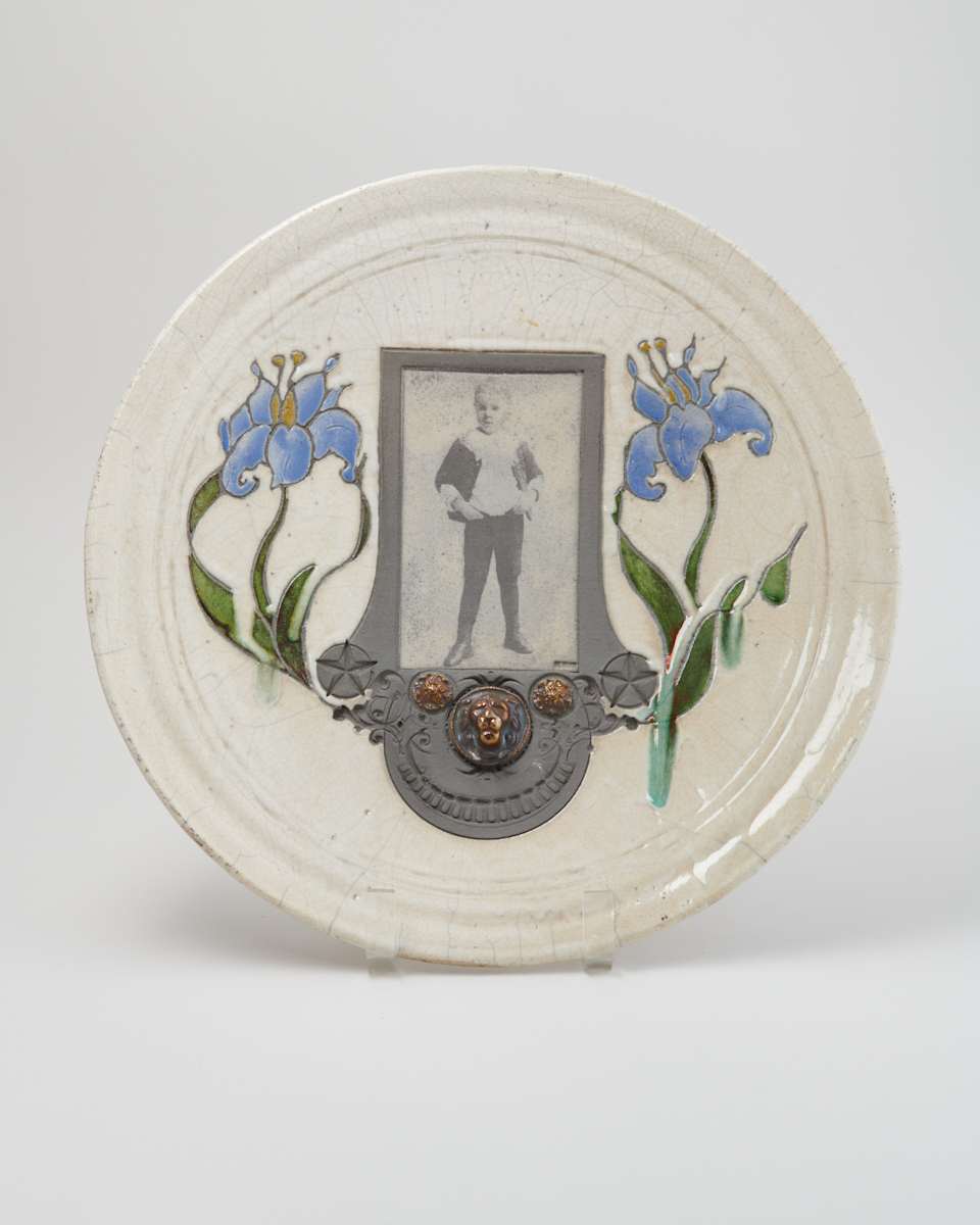 Raku Plate with Photo by Marc Sijan  Image: Photo credit: Alexis Oltmer