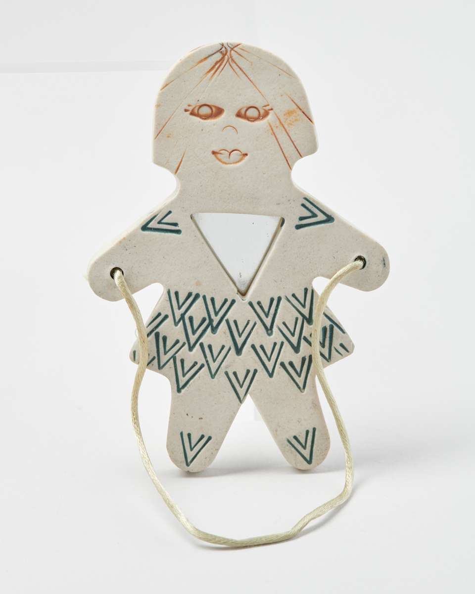 Hanging Mirror Ornament by Christine Warehall  Image: Photo credit: Alexis Oltmer