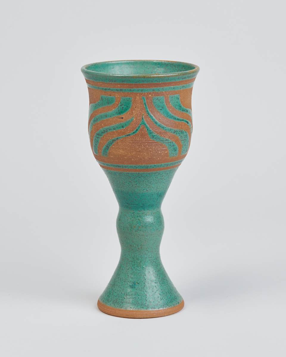 Blue-Green Goblet by Sally Ann Endleman  Image: Photo credit: Alexis Oltmer