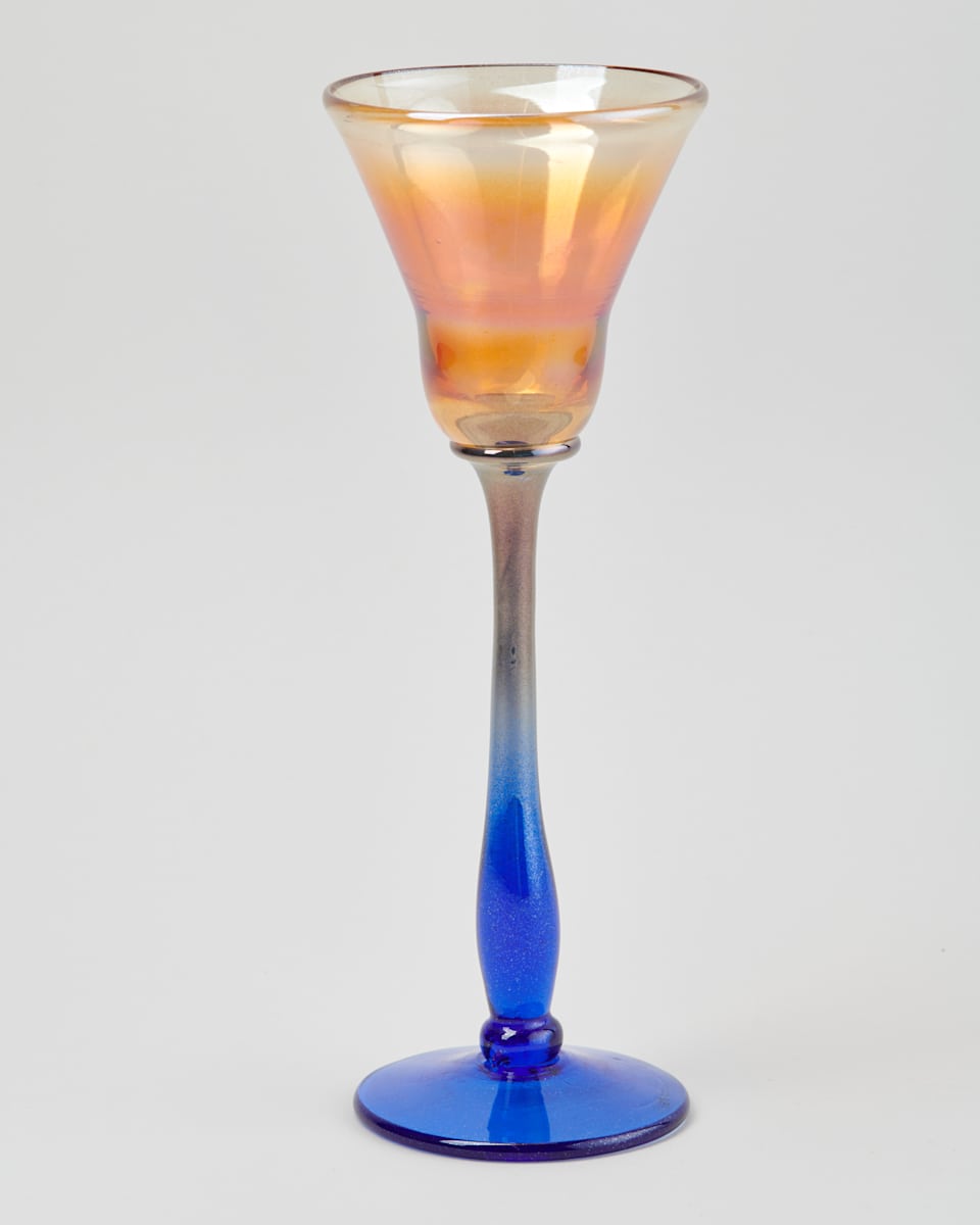 Tall Blue Goblet by Richard Strini, Image 3.