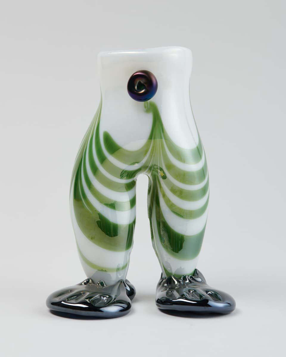 Clown Leg Vase by Larry LiVolsi  Image: Photo credit: Alexis Oltmer