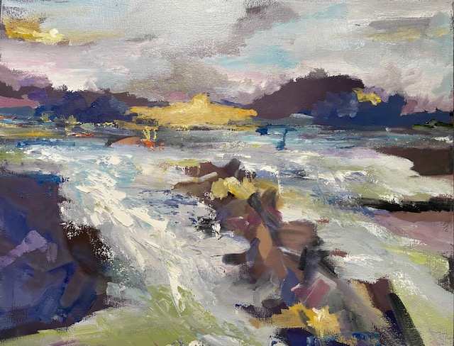 Violet and Yellow Falls by Ingrid Matuszewski, Image 1.