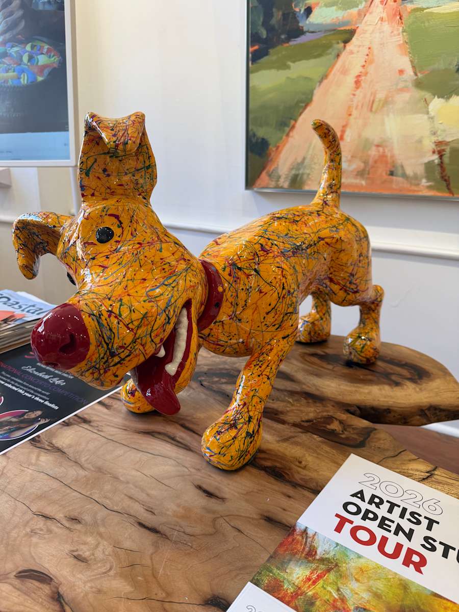 Magnetic Dog (Yellow) by Ancizar Marin, Image 1.