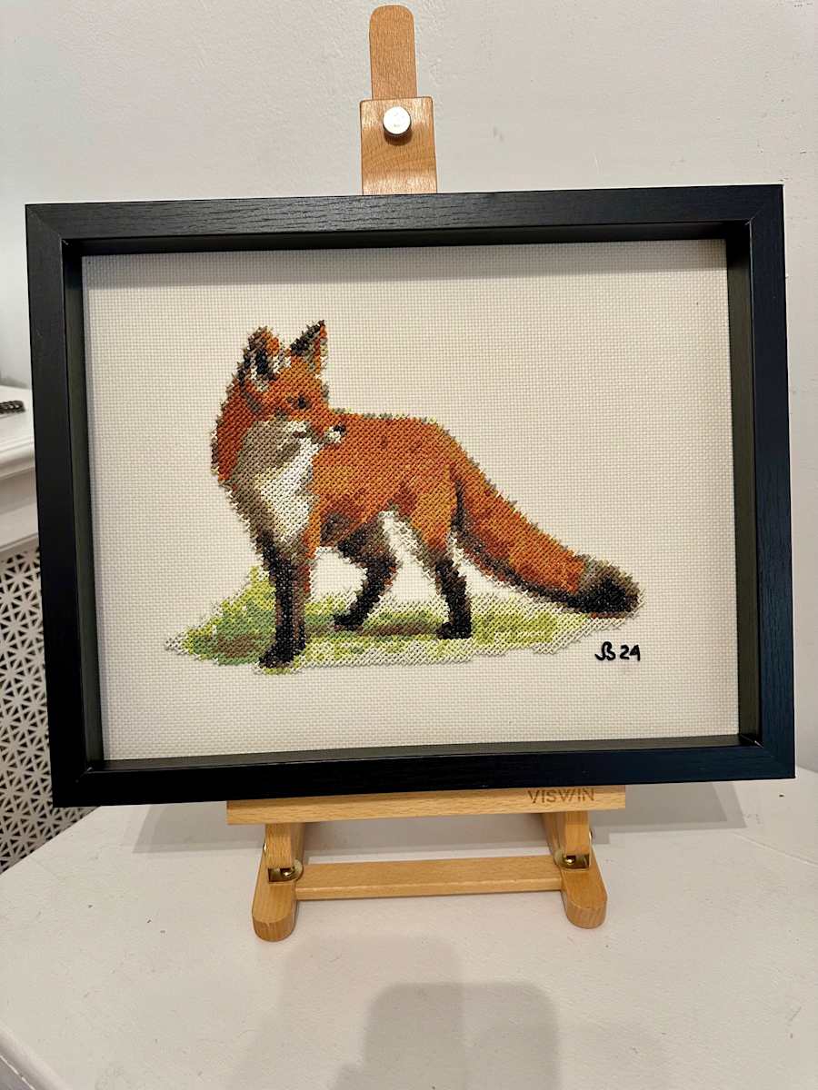 "Cross-Stitch" Fox by Joseph Barbaccia 