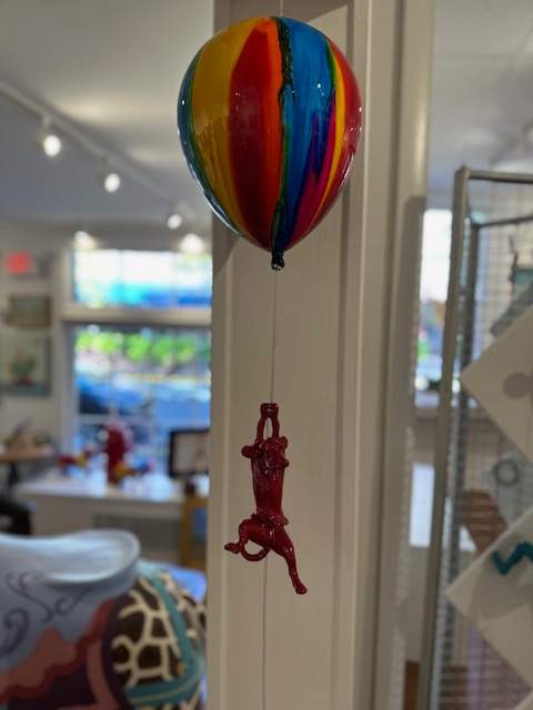 Balloon with Hound Dog (Red) by Ancizar Marin, Image 3.