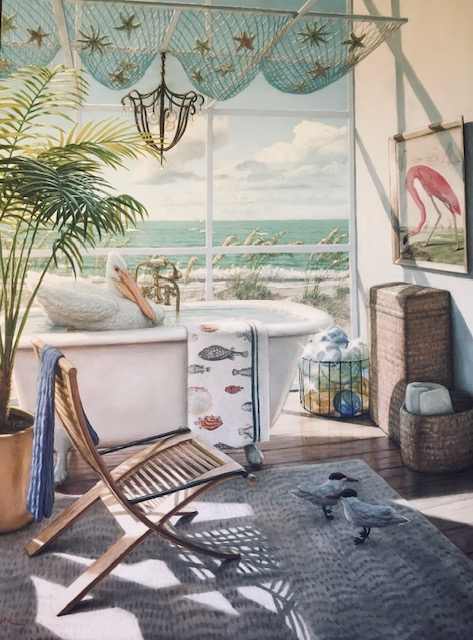 Bathing with Audubon by David Ruhe 