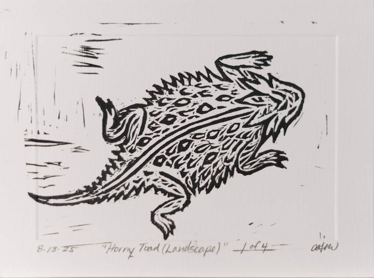 Horny Toad by Adrián González Molina  Image: Horny Toad (Landscape)