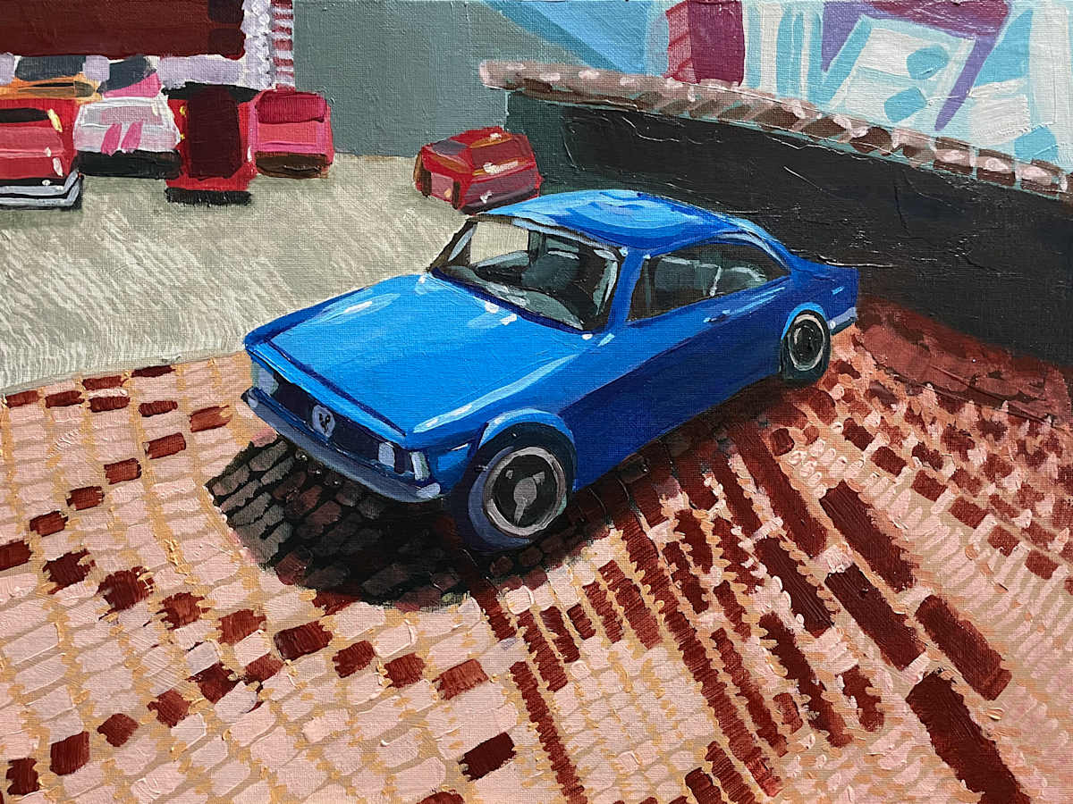 Blue Car, Toy Lot by Adrián González Molina 