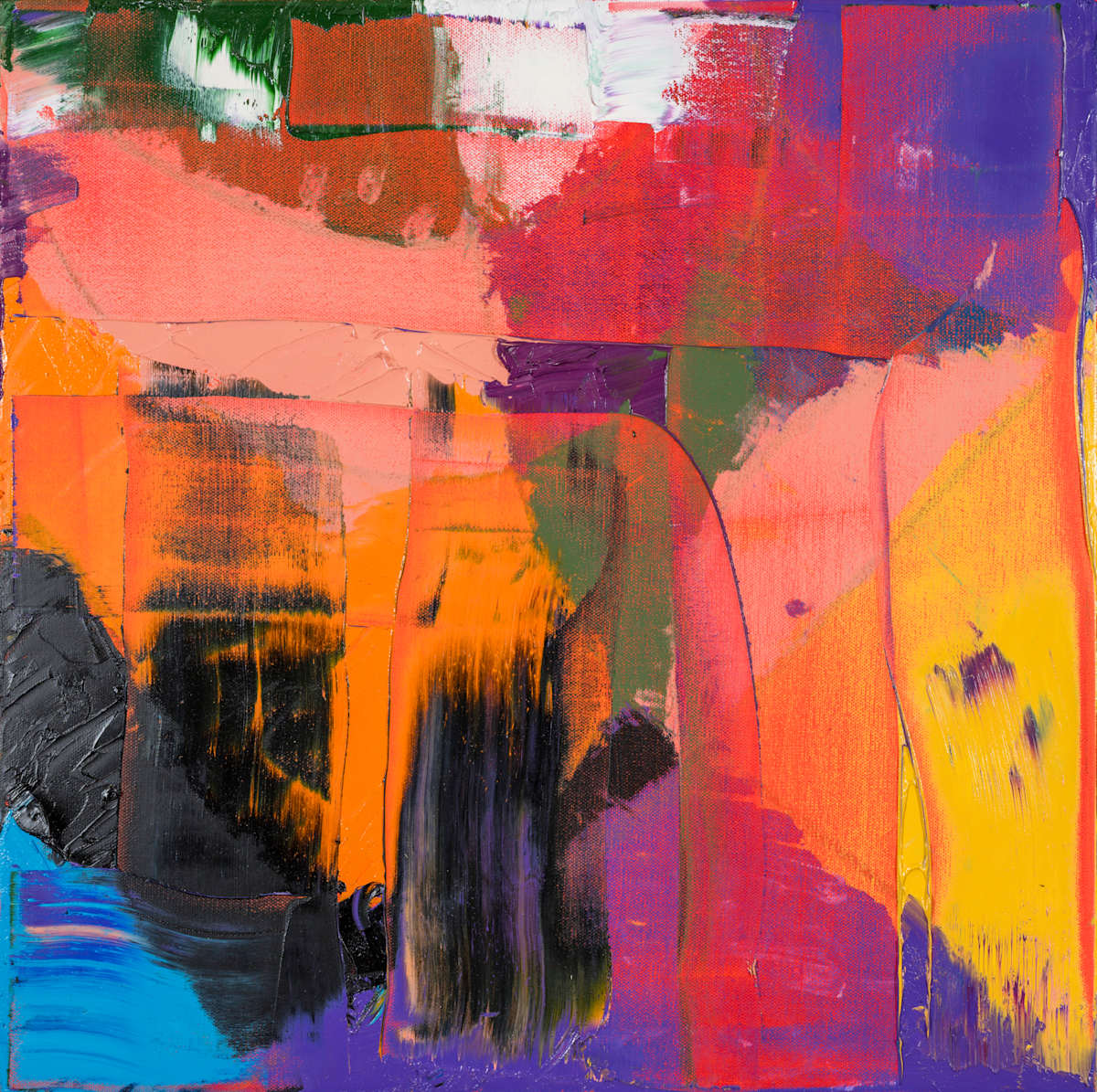 Between Shadow and Flame by Sharon Cannon  Image: Where shadow bends against the rush of color