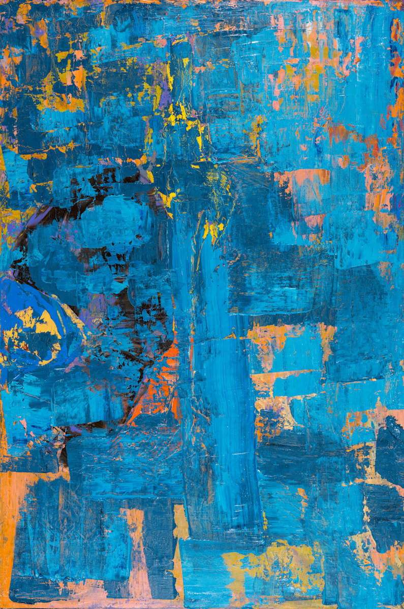 Blue Internal by Sharon Cannon  Image: A pause between gestures, where blue holds its breath.  